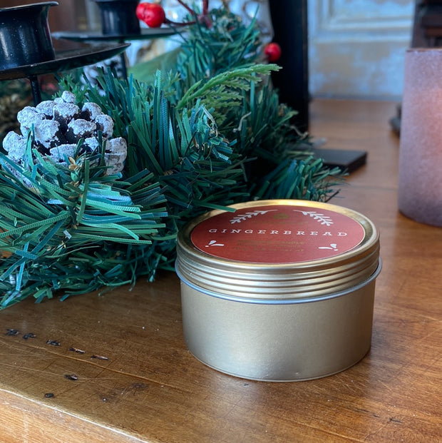 Gingerbread Travel Tin Candle
