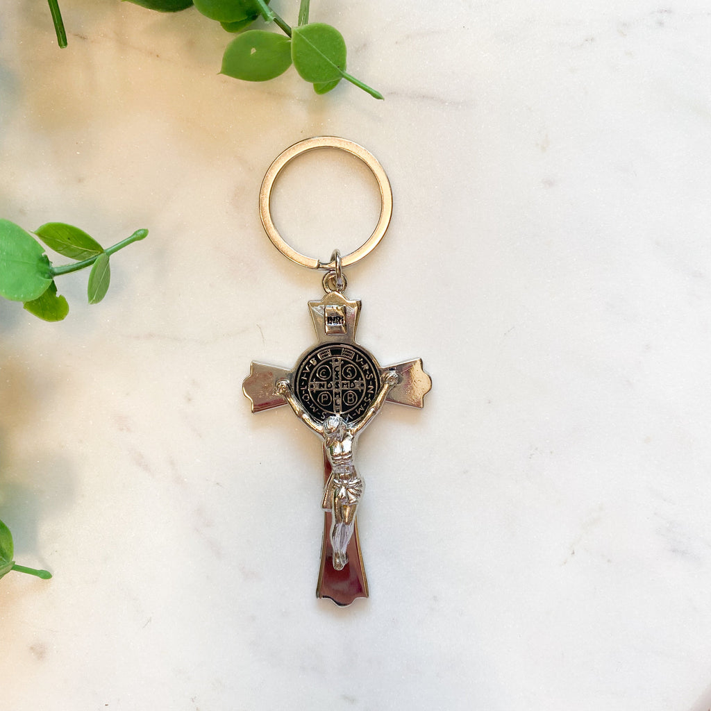 Saint Benedict Crucifix Key Chain