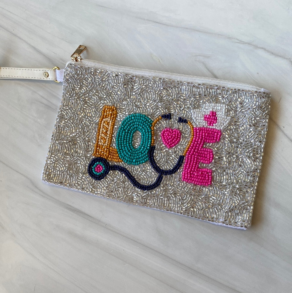Beaded Wristlet