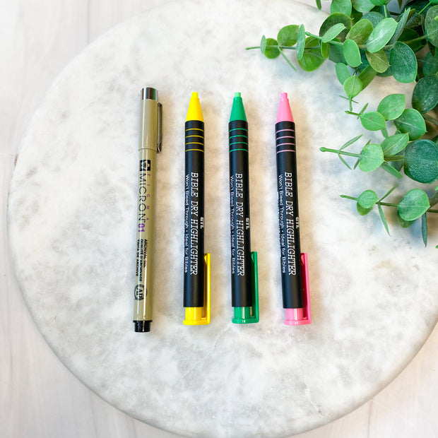 Bible Study Dry Liner Kit - GT Luscombe - 3 Hi-lighter/1 underliner