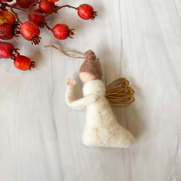 Wool Felt Angel Ornament