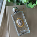 Our Lady Untier of Knots holy water bottle, 5x2"