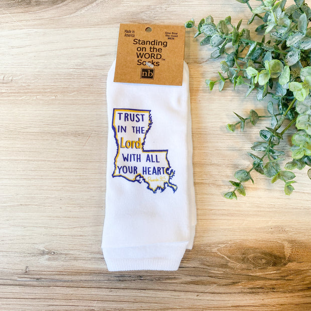 Proverbs 3:5 MEN'S Ankle Sock - Standing on the Word