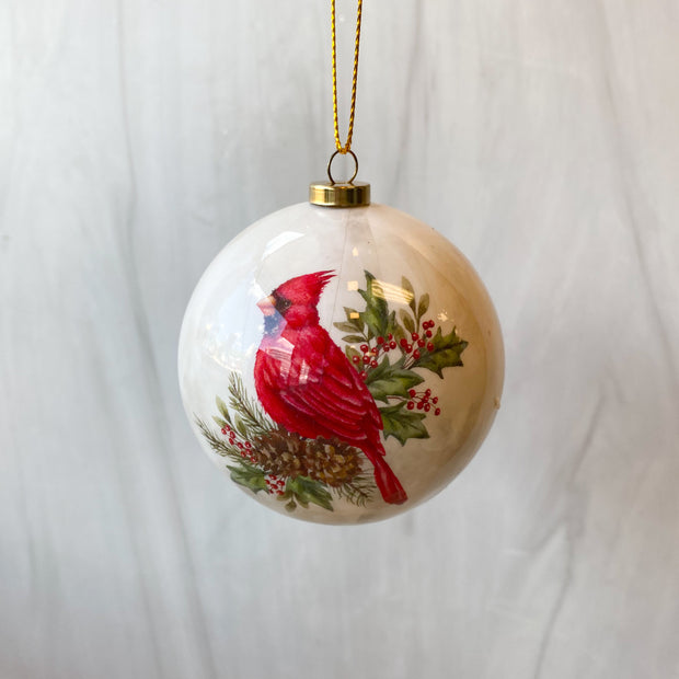 3" Assorted Cardinal Chorus Paper Mache Ornament