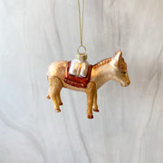 5-1/4"H Glass Nativity Ornament Multi Color, 3 Styles