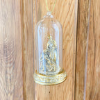 Assorted LED Gold Nativity Cloche Ornaments (2 Styles)