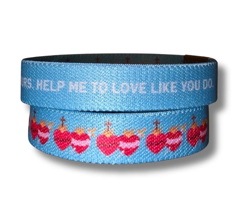 2 Hearts Small Kids Elastic TruthBand