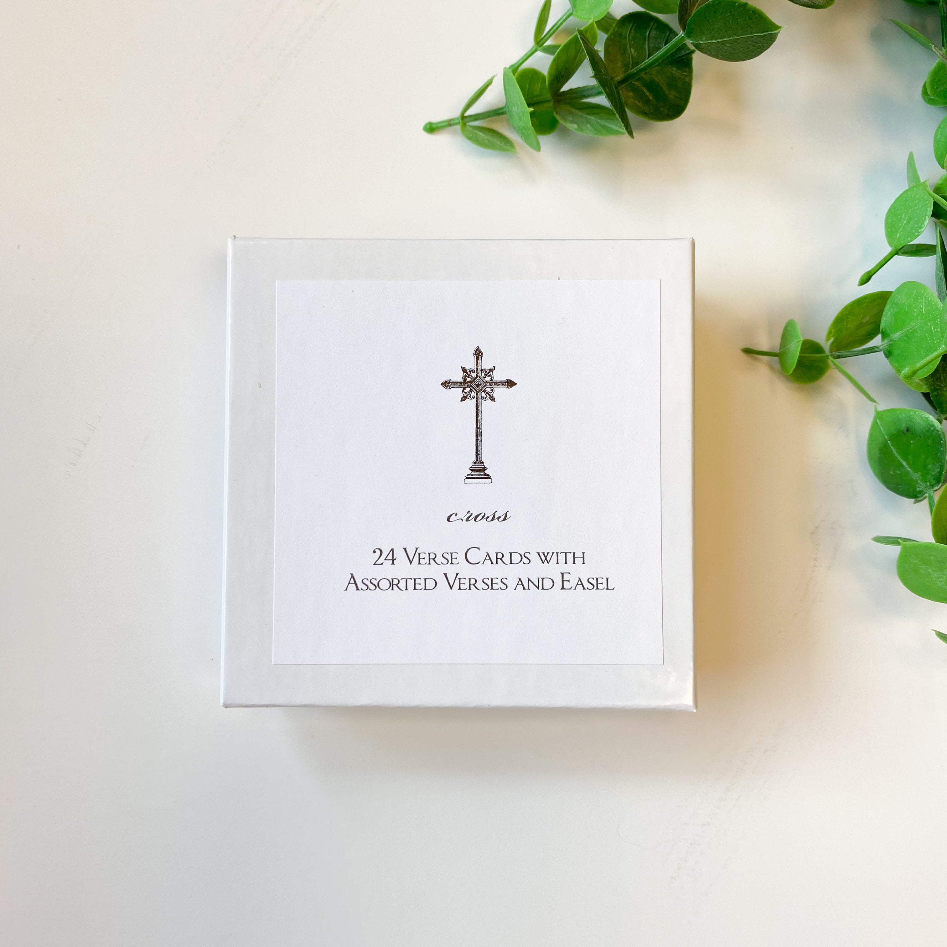 Verse Card/Easel - Cross - 24 Verses
