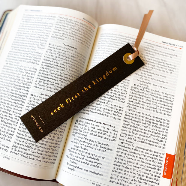 Seek First The Kingdom Bookmark