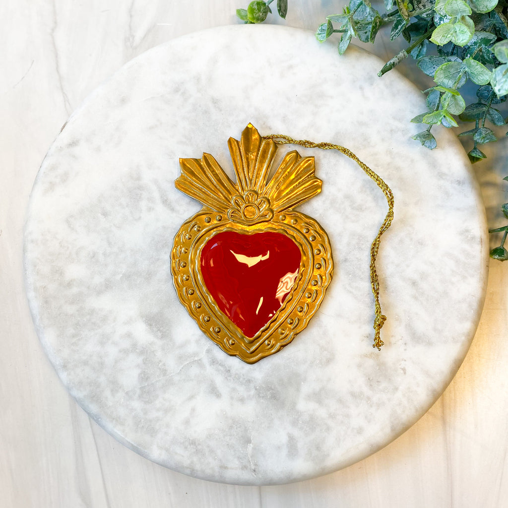 Ex-voto enamel heart