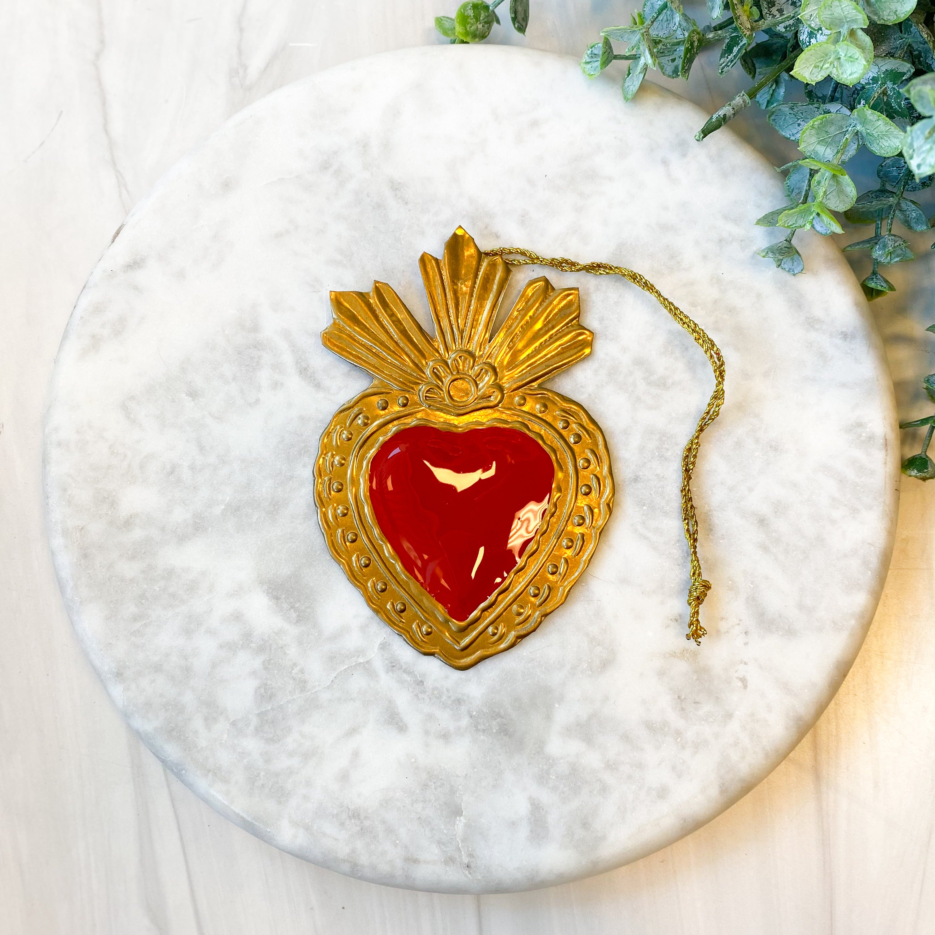 Ex-voto enamel heart