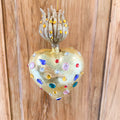 Jeweled Heart Ornaments, 2 Asst