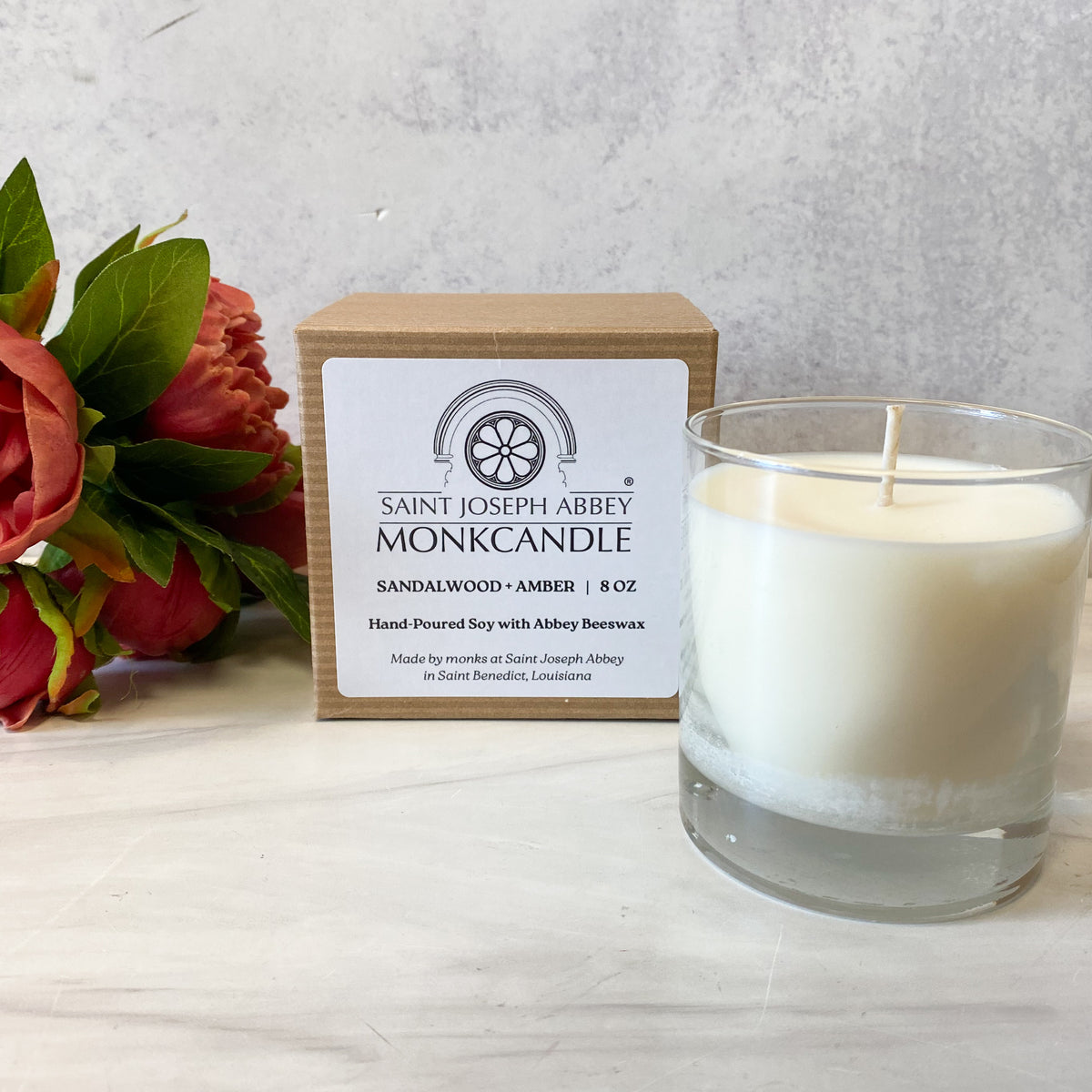 Monk Candle - Saint Joseph Abbey