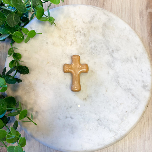 Mini Wood Comfort Cross 2.5"H