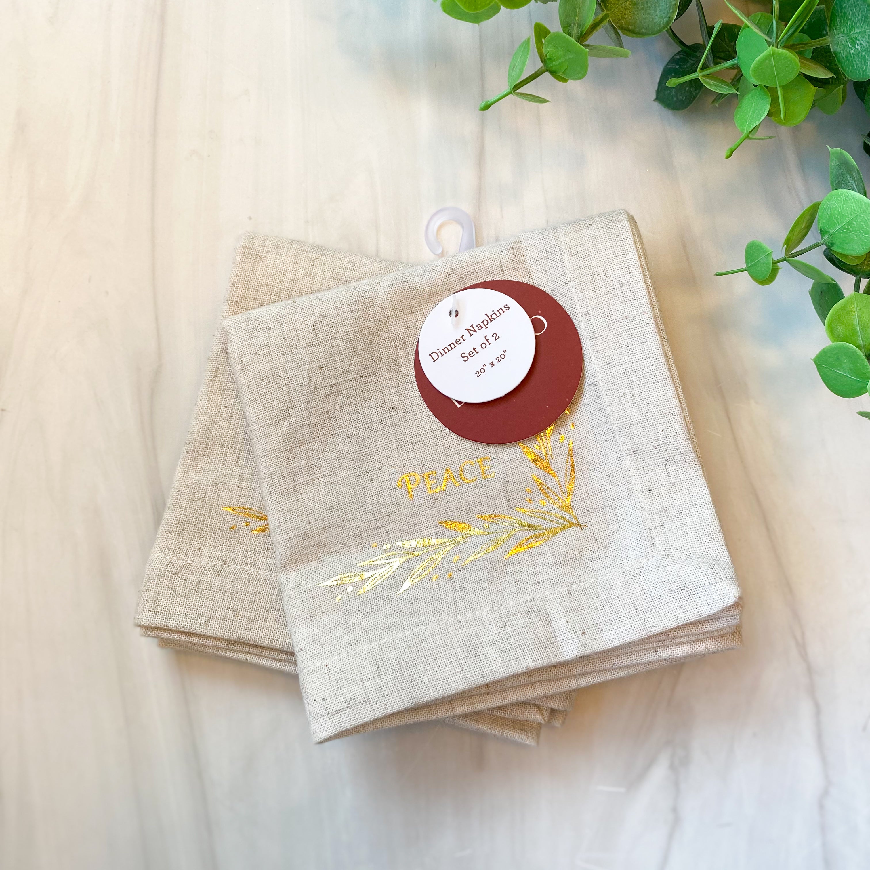 Peace & Joy Linen Napkins