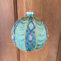 Ornament Various Accented Gold Glitter Designs with Gems (3 Colors)