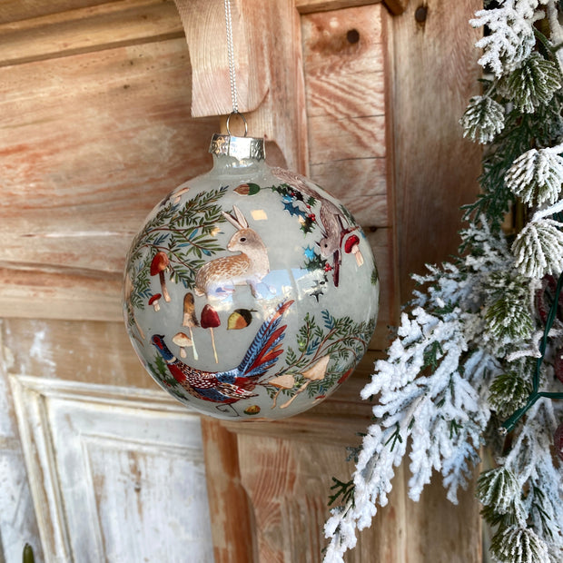 5" Woodland Ball Ornament