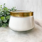 Little Flower Blushing Rosewood Pressed Floral Candle-Large