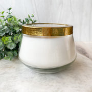 Blushing Rosewood Pressed Floral Candle-Large