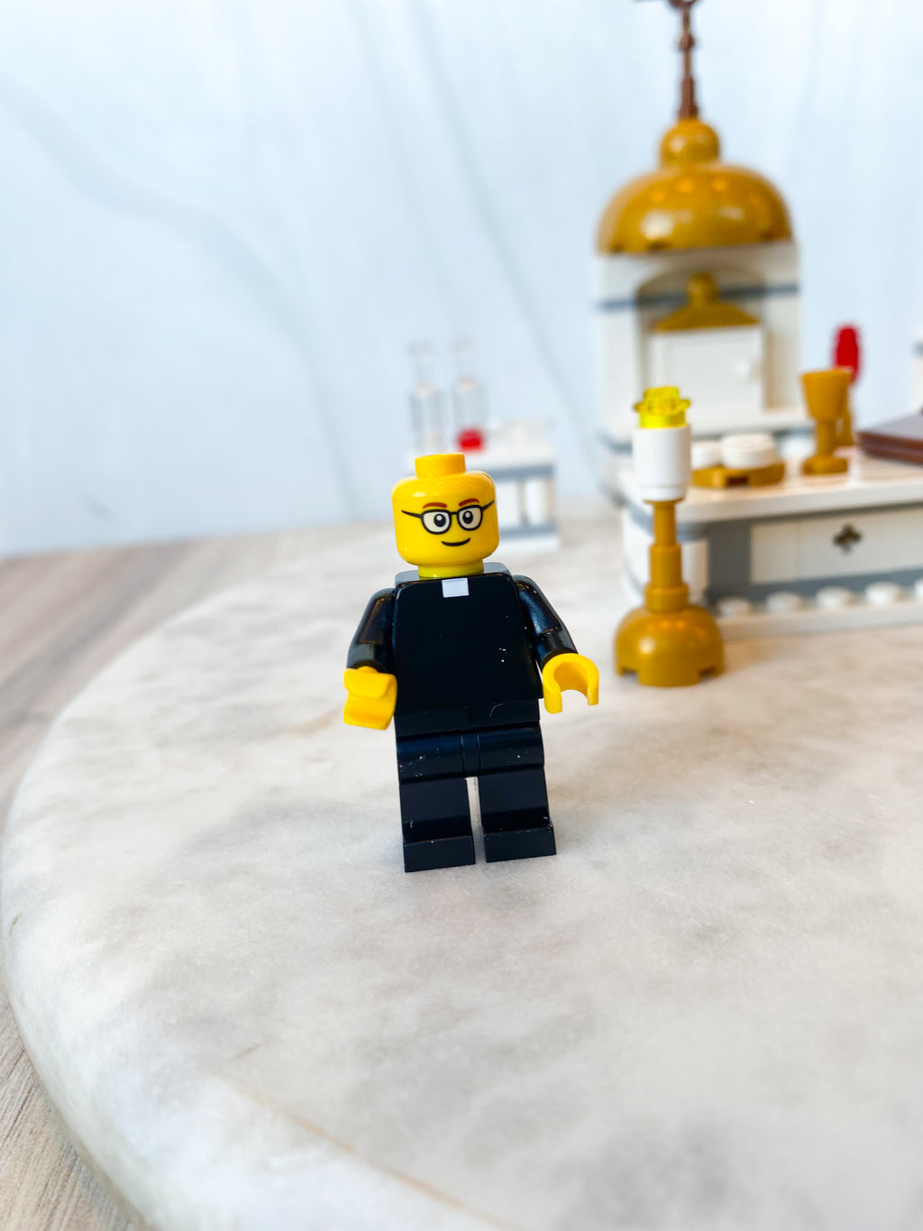 Father Leopold Celebrates Mass Lego Set