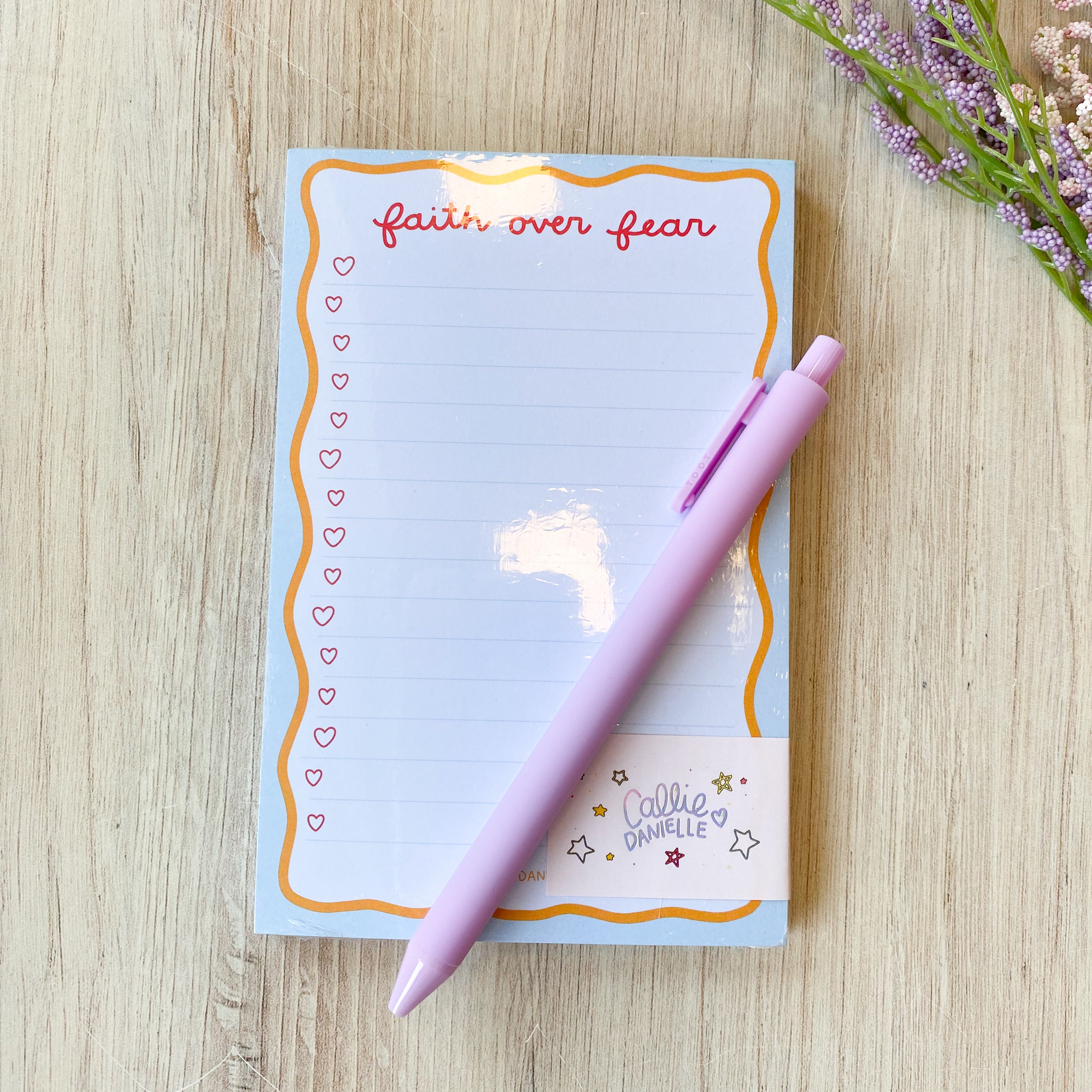 Faith Over Fear 4x6 Notepad