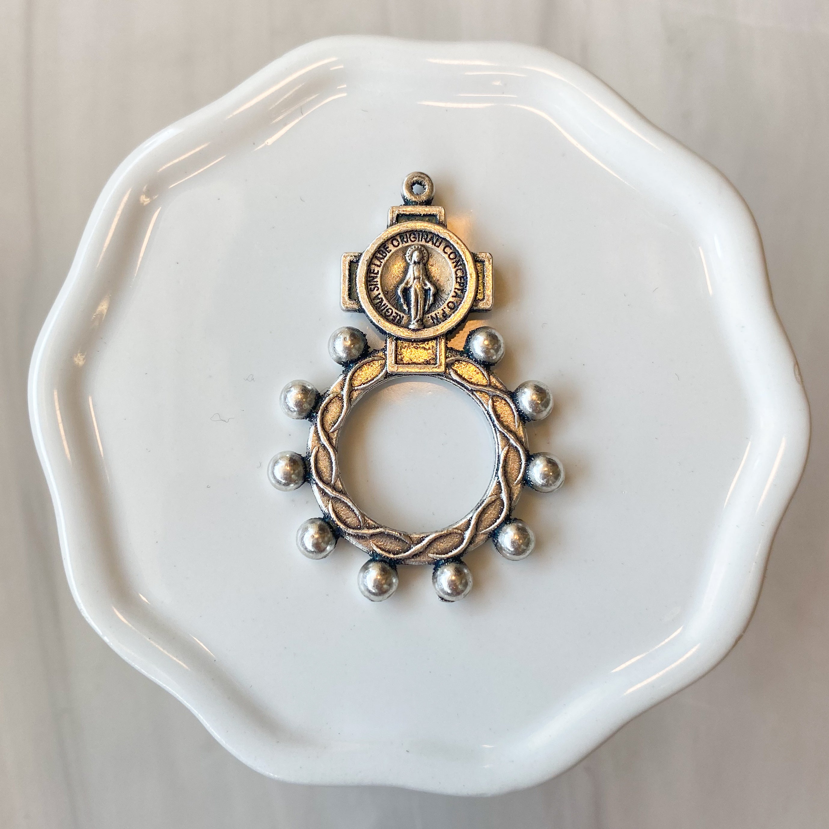 Miraculous Medal Rosary Ring