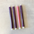 9"H 4pc Set Flameless LED wax Advent Tapers