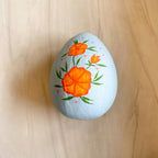Papermache Floral Easter Eggs