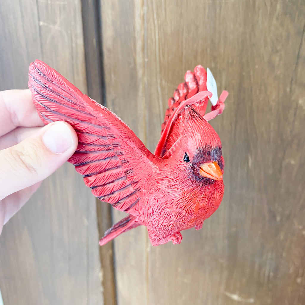Assorted Resin Cardinal Ornaments