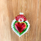 Mexican Milagro Heart Ornaments, 4 Asst