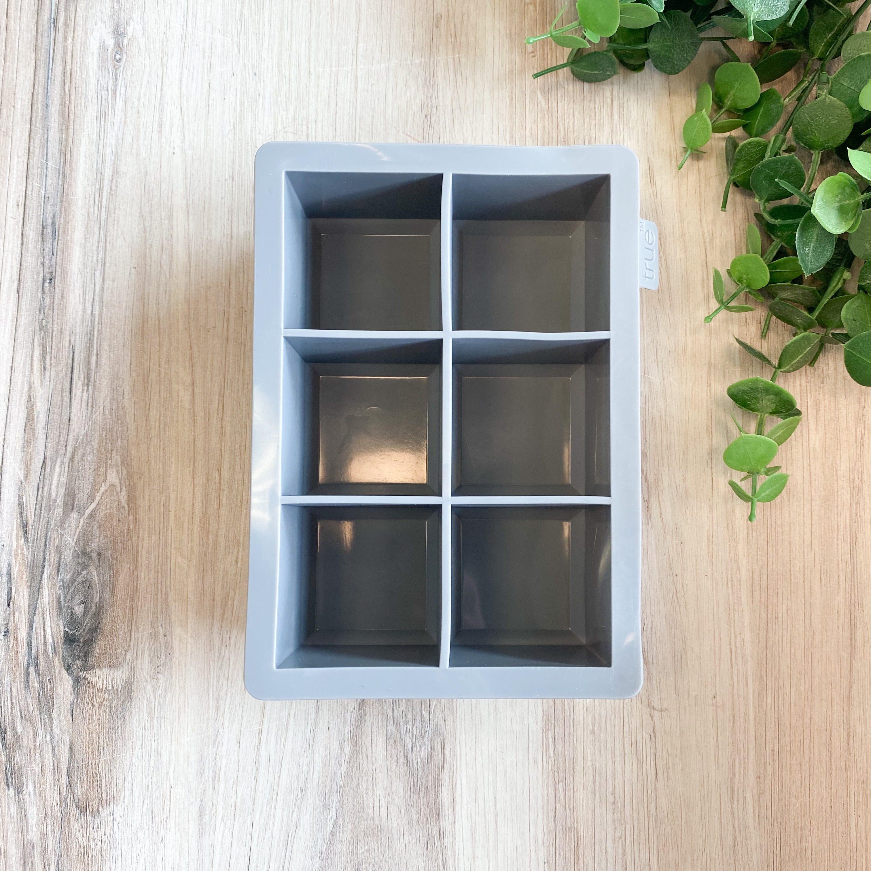 Colossal Silicone 2 inch Ice Cube Tray Gray