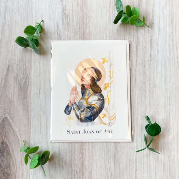 Saint Joan of Arc Notecard with Envelope