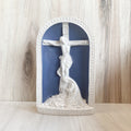 12"H Mary Weeps at Crucifix