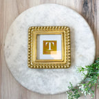 Beaded Texture Gold Frames