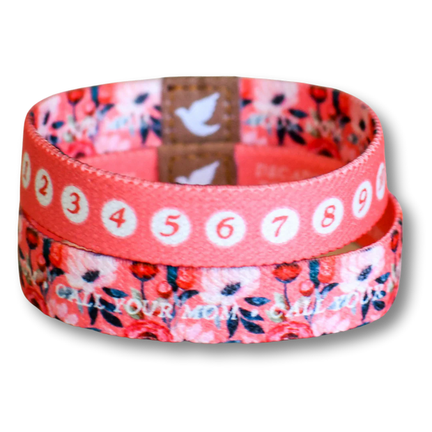 Call Your Mom Women's Rosary Bracelet