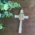 Gold Communion Cross with Girl