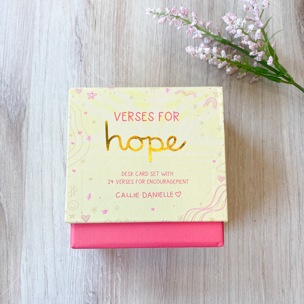 Verses Of Inspiration For Hope Desk Card Set