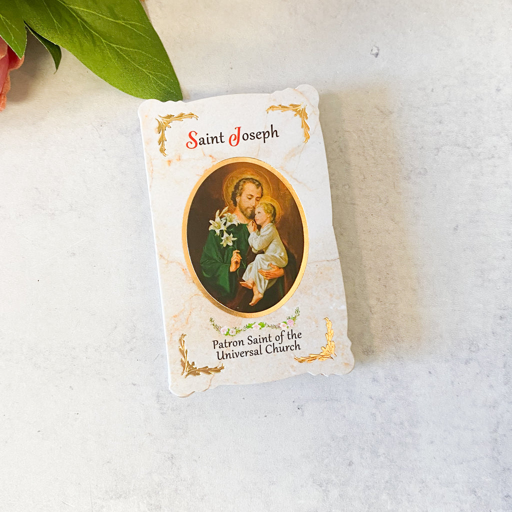 Saint Prayer Card, 4 Asst
