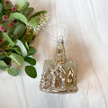 5 Inch Silver Mercury Glass Church Ornament