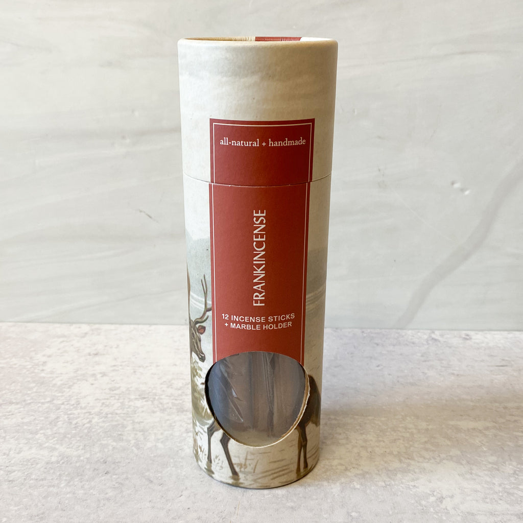 Incense Sticks (Frankincense) w Marble Holder