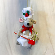 Mouse Chef Ornaments
