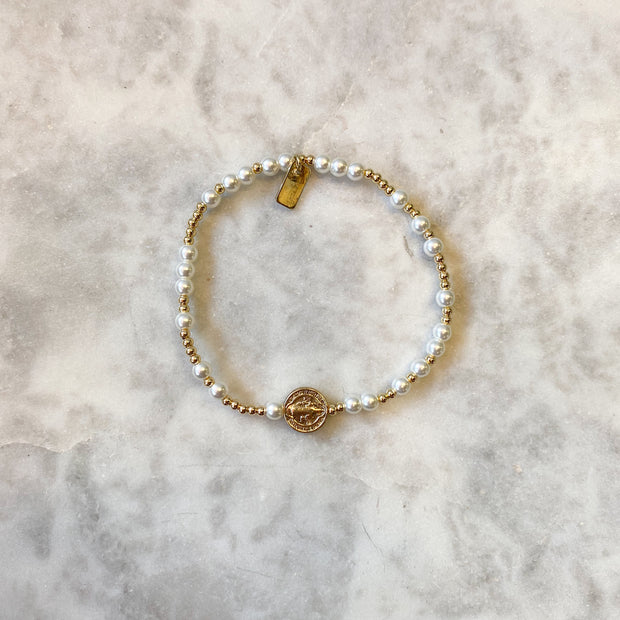 Medal & Saint Bracelet