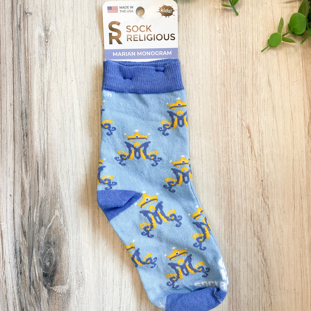 Marian Monogram Kids Socks