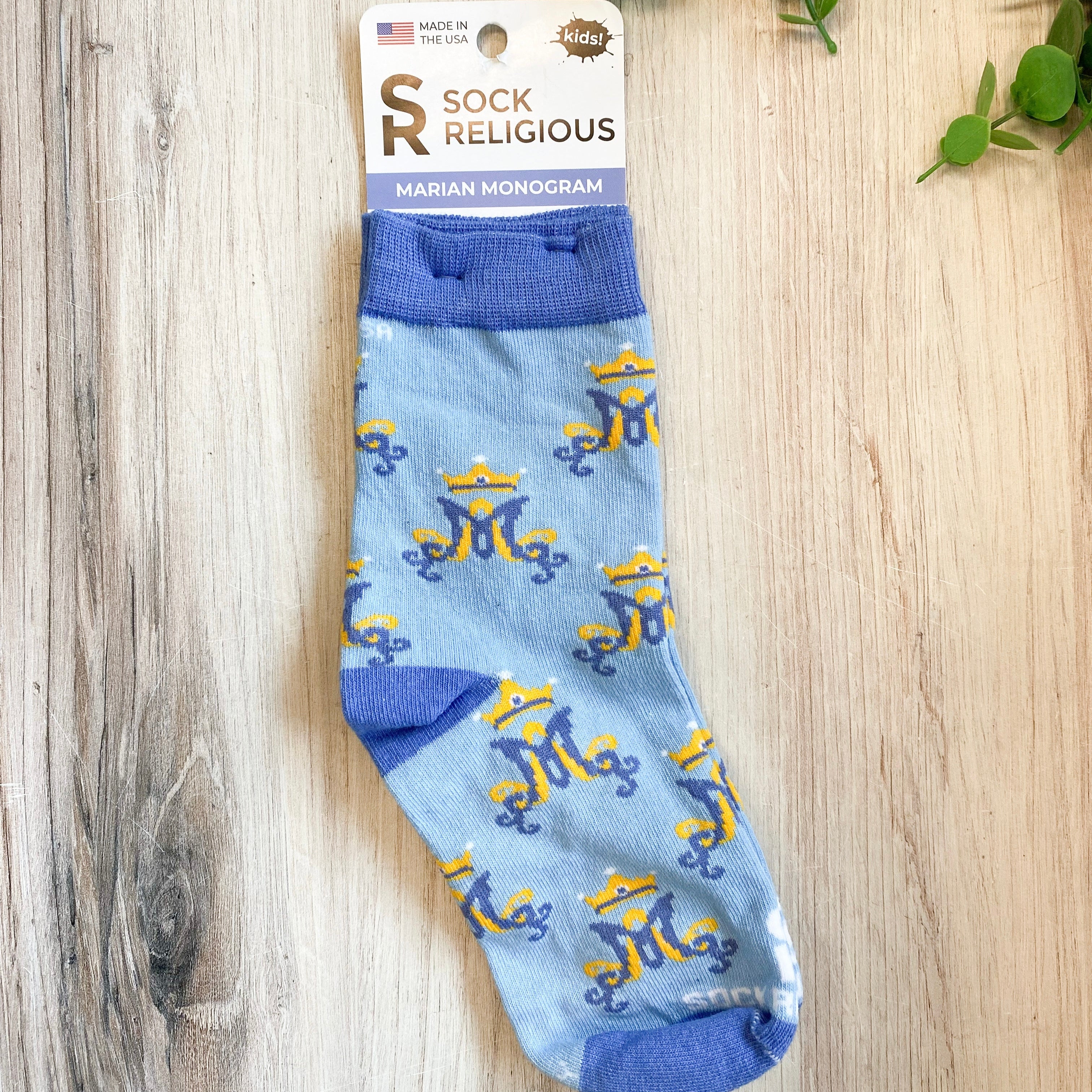 Marian Monogram Kids Socks