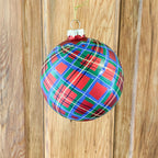 4" Plaid Ornament (2 Shapes)