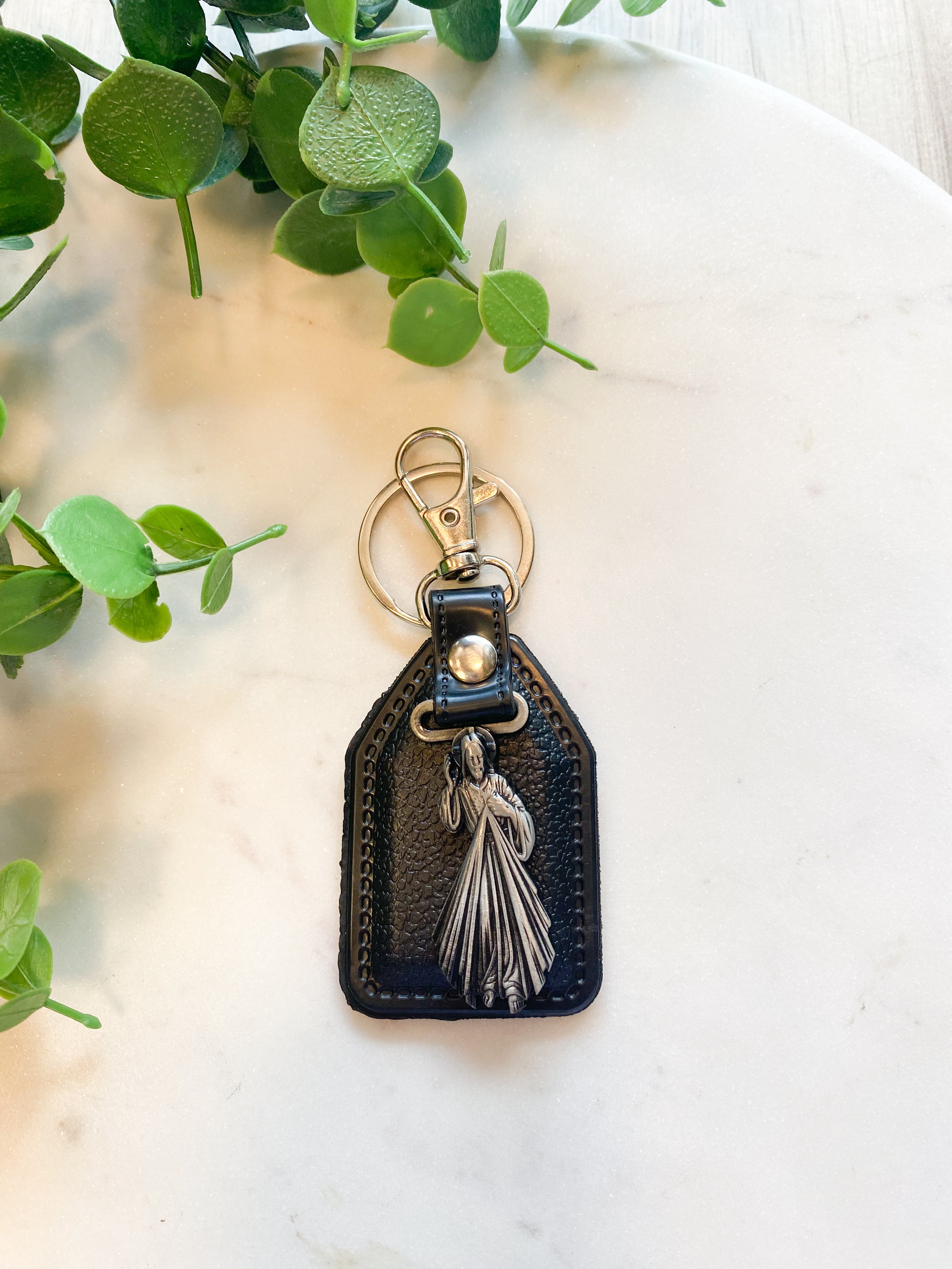 Leather Saint Keychains