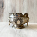 Bella's Candle Large Silver Lion Bowl Candle (French Quarter Gardenia)