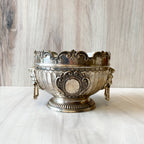 Bella's Candle Large Silver Lion Bowl Candle (French Quarter Gardenia)