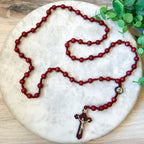 18.5" Wooden Rosary 3 Assort
