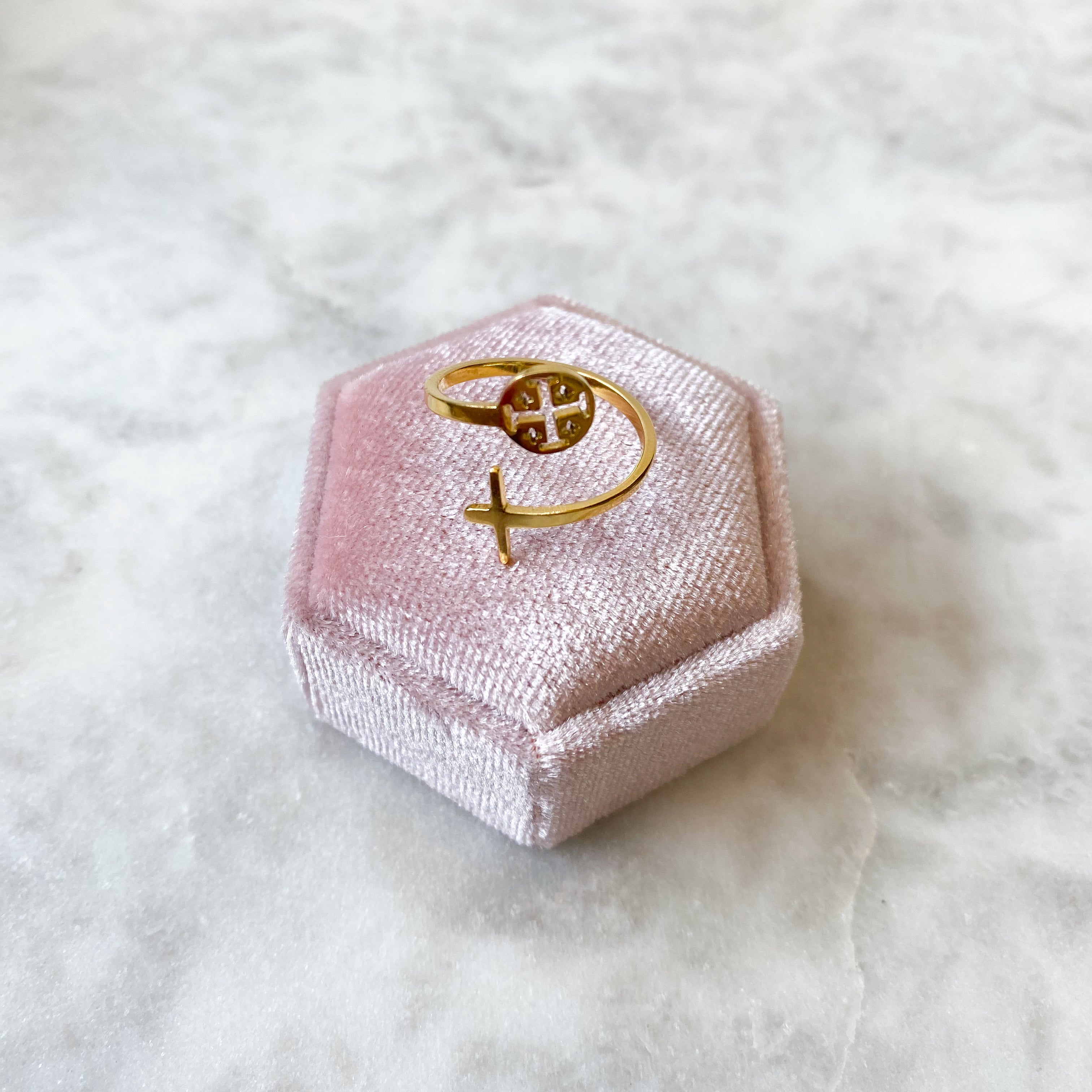 Jerusalem Cross ring